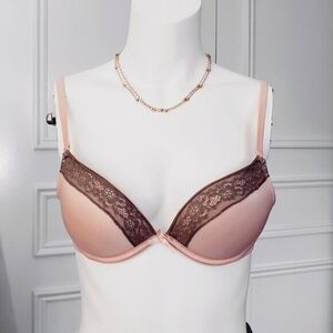 New AERIE "EMMA" Peach/Taupe Padded Bra